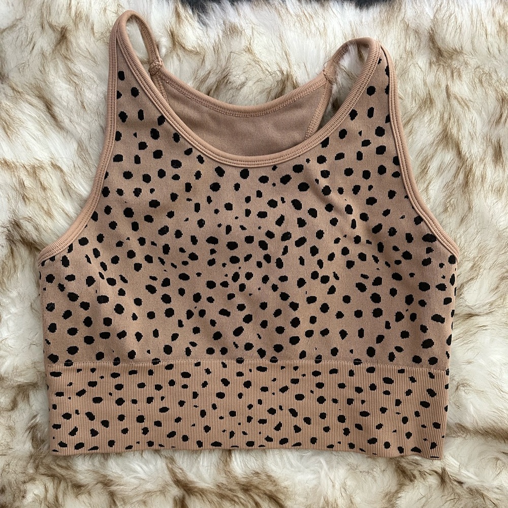 Zella animal print sports bra size L